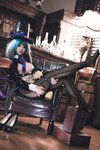 [Cosplay] 雪晴Astra - 万圣节 柴郡魔术师