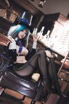 [Cosplay] 雪晴Astra - 万圣节 柴郡魔术师