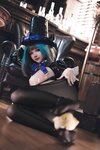 [Cosplay] 雪晴Astra - 万圣节 柴郡魔术师