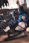 [Cosplay] 雪晴Astra - 万圣节 柴郡魔术师