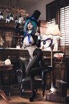 [Cosplay] 雪晴Astra - 万圣节 柴郡魔术师