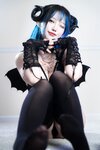 [Cosplay] 狐洛洛子 - 深蓝魅魔