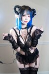 [Cosplay] 狐洛洛子 - 深蓝魅魔