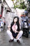 [Cosplay] 晚苏susu – 校服