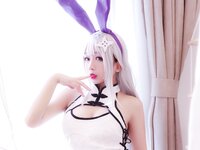 [Cosplay] Rinaijiao 日奈娇 - White cheongsam 白旗袍