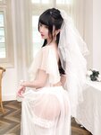 [Cosplay] rioko 凉凉子 - Transparent wedding dress 透明婚纱