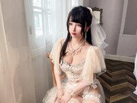 [Cosplay] rioko 凉凉子 - Transparent wedding dress 透明婚纱