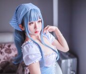 [Cosplay] Rinaijiao 日奈娇 - Blue Maid 蓝色女仆