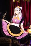 [Cosplay] 羽生三未图集 - 万圣黑丝女仆