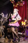 [Cosplay] 羽生三未图集 - 万圣黑丝女仆