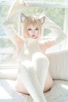 [Cosplay] 狐洛洛子 - 慵懒白猫