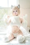 [Cosplay] 狐洛洛子 - 慵懒白猫
