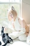[Cosplay] 狐洛洛子 - 慵懒白猫