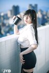 [JVID] 黎菲儿 - 超完美巨乳-色色的女同事加班时の脱衣诱惑