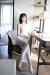 [Cosplay] 陆萱萱 透明网纱紧身裙