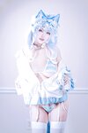 [Cosplay] 狐洛洛子 - 水色猫猫头