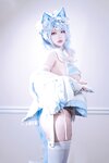 [Cosplay] 狐洛洛子 - 水色猫猫头