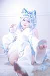 [Cosplay] 狐洛洛子 - 水色猫猫头