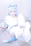 [Cosplay] 狐洛洛子 - 水色猫猫头