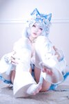 [Cosplay] 狐洛洛子 - 水色猫猫头