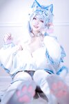 [Cosplay] 狐洛洛子 - 水色猫猫头