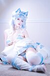 [Cosplay] 狐洛洛子 - 水色猫猫头