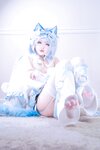 [Cosplay] 狐洛洛子 - 水色猫猫头