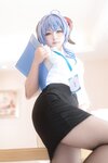 [Cosplay] Eriri 樱梨梨 - Ganyu Secretary 甘雨秘书