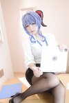 [Cosplay] Eriri 樱梨梨 - Ganyu Secretary 甘雨秘书