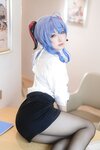 [Cosplay] Eriri 樱梨梨 - Ganyu Secretary 甘雨秘书