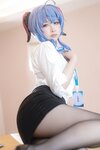 [Cosplay] Eriri 樱梨梨 - Ganyu Secretary 甘雨秘书