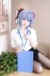 [Cosplay] Eriri 樱梨梨 - Ganyu Secretary 甘雨秘书