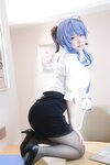 [Cosplay] Eriri 樱梨梨 - Ganyu Secretary 甘雨秘书