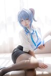 [Cosplay] Eriri 樱梨梨 - Ganyu Secretary 甘雨秘书