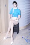 [Cosplay] 晚苏susu 蓝衣空姐制服