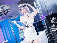 [Cosplay] 雪晴Astra - 万圣节 护士刻晴
