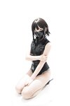 [Cosplay] Hua Ling 花铃 - Gray silk leather jacket 灰丝皮衣