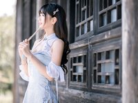 [Cosplay] Kyokyo 沉迷汉堡王 - Hanbao King's Robe 汉堡王旗袍