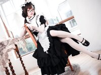 [Cosplay] Abaorabbit 阿包也是兔娘 - Traditional long skirt maid 传统长裙女仆