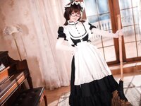 [Cosplay] Abaorabbit 阿包也是兔娘 - Traditional long skirt maid 传统长裙女仆