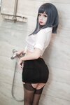 [Cosplay] Rinaijiao 日奈娇 - Bathroom OL 浴室OL