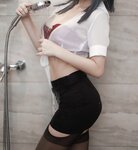 [Cosplay] Rinaijiao 日奈娇 - Bathroom OL 浴室OL
