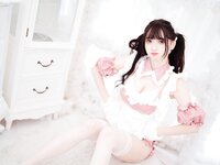 [Cosplay] Kyokyo 沉迷汉堡王 - Burger King Pink Maid 汉堡王粉色女仆