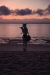 [Cosplay] G44 不会受伤 - Sand wolf white swimsuit 砂狼白子泳装