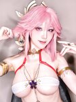 [Cosplay] Aqua 水淼 - Yae Miko Dancer 八重神子舞娘