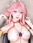 [Cosplay] Aqua 水淼 - Yae Miko Dancer 八重神子舞娘