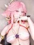 [Cosplay] Aqua 水淼 - Yae Miko Dancer 八重神子舞娘