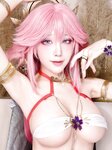 [Cosplay] Aqua 水淼 - Yae Miko Dancer 八重神子舞娘