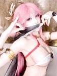 [Cosplay] Aqua 水淼 - Yae Miko Dancer 八重神子舞娘