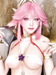 [Cosplay] Aqua 水淼 - Yae Miko Dancer 八重神子舞娘